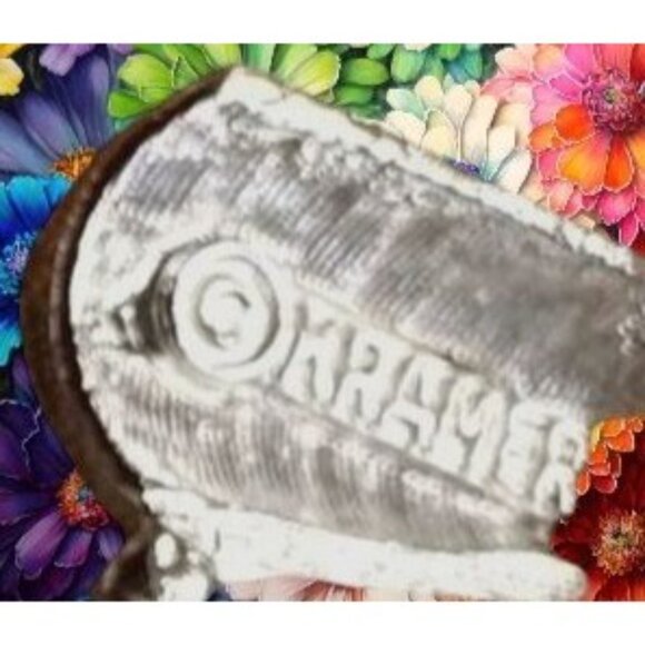 Vintage Kramer Floral Brooch Pin Signed Rare New York Ruby Turquoise Sto… - Picture 12 of 12